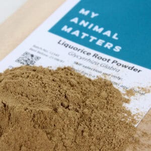 Liquorice root powder for animals from My Animal Matters.