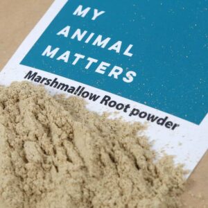 Marshmallow root powder for animals from My Animal Matters